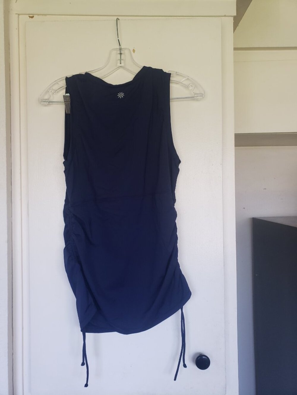 Blue Rouged Workout Top Size Small - Picture 2 of 6